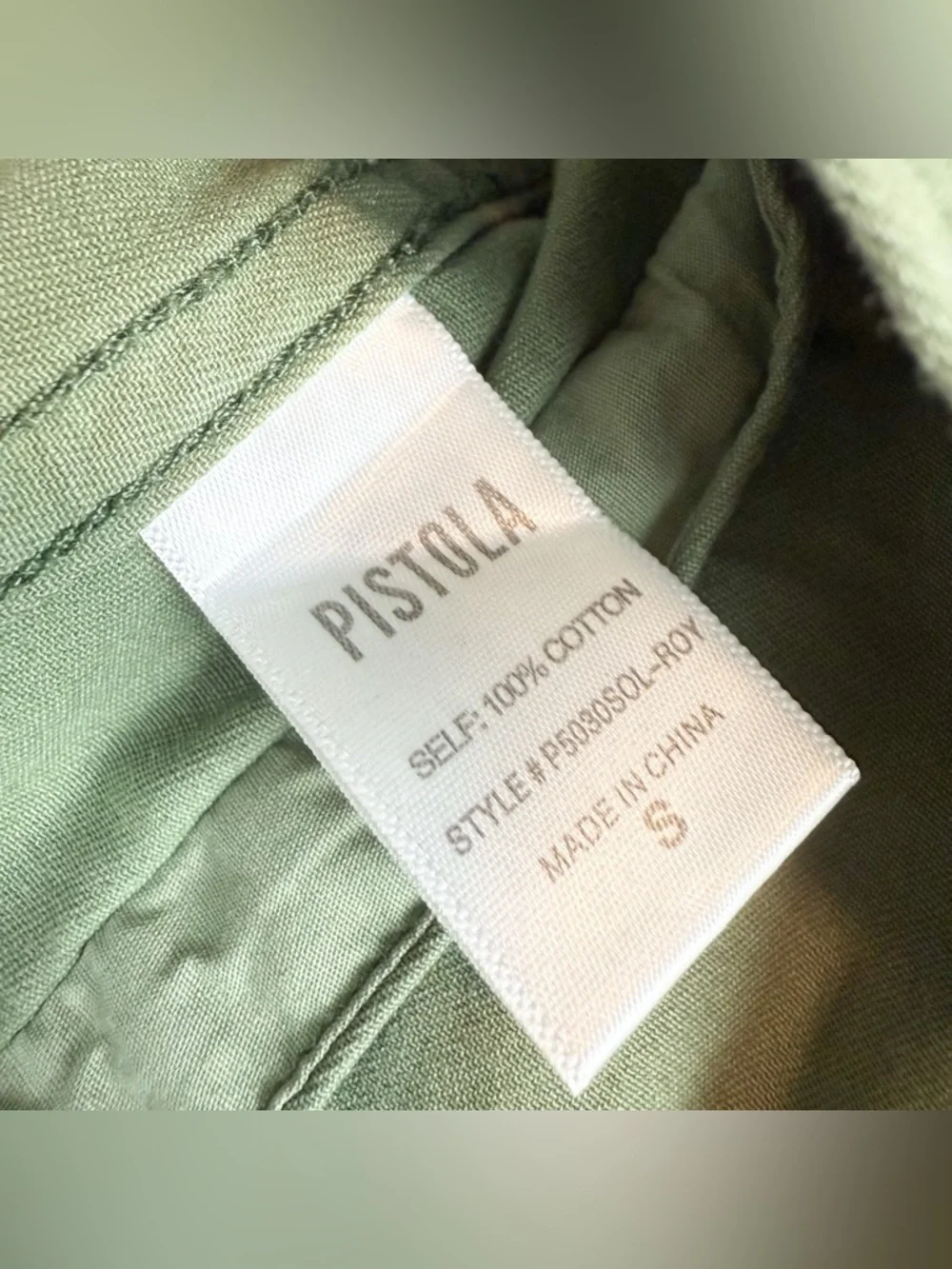 Pistola Camilo Military Jacket Royal Honor Green Stars Shacket Size Small - Picture 13 of 13